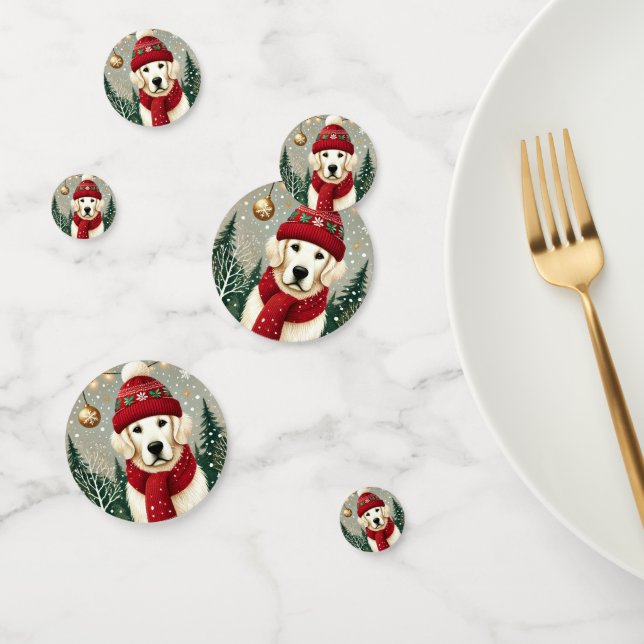 Golden Retriever in Festive Sweater - Cozy Christm Confetti (Group)