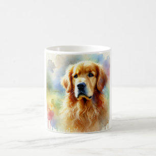 Golden Retriever in Harmony 010924AREF126 - Waterc Coffee Mug