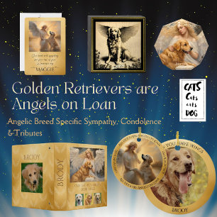 Golden Retriever in Heaven Personalised Memorial Poster