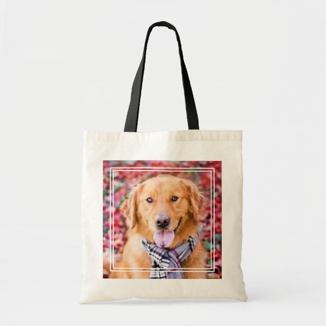 Golden Retriever In Scarf Tote Bag (Front)