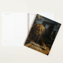  Golden Retriever in Stonehenge  Oil Painting