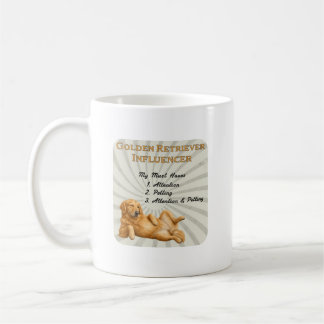 Golden Retriever Influencer Must Haves Coffee Mug