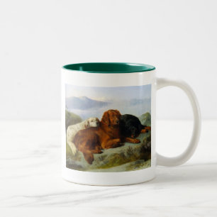 golden retriever, irish and gordon setter mug