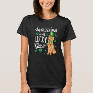 Golden Retriever Is My Lucky Charm St Patricks Day T-Shirt