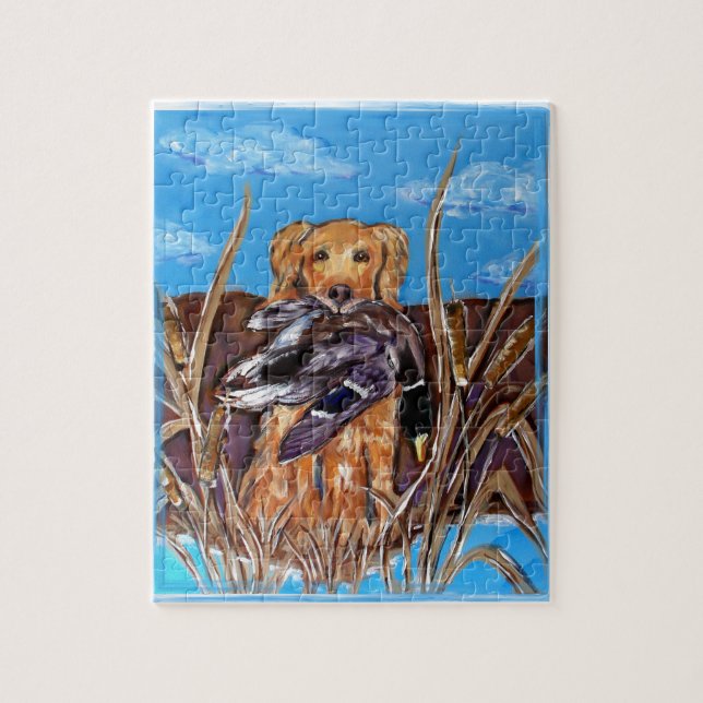 GOLDEN RETRIEVER JIGSAW PUZZLE (Vertical)