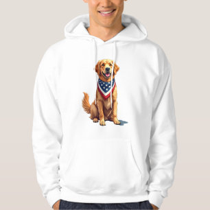 Golden Retriever July 4th Vintage Patriotic Tee 2