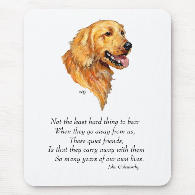 Golden Retriever Keepsake Mouse Pad (Front)