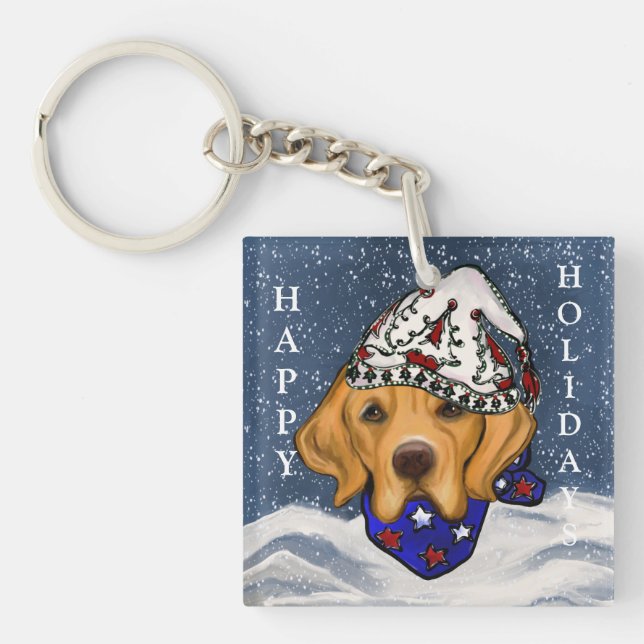 Golden Retriever      Key Ring (Front)