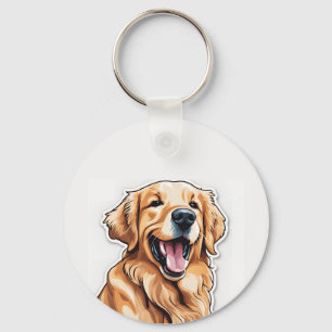Golden Retriever  Key Ring