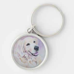 Golden retriever key ring