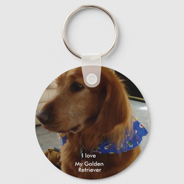 Golden Retriever Keychain (Front)