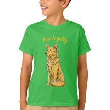 Golden Retriever Kids Green Essential T-shirt