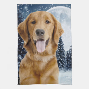Golden Retriever Kitchen Towel