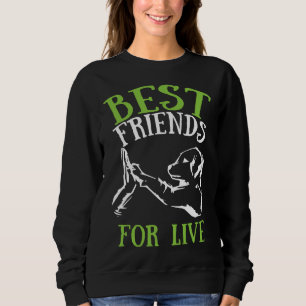 Golden Retriever Labrador Dog High Five Dog Owner Sweatshirt