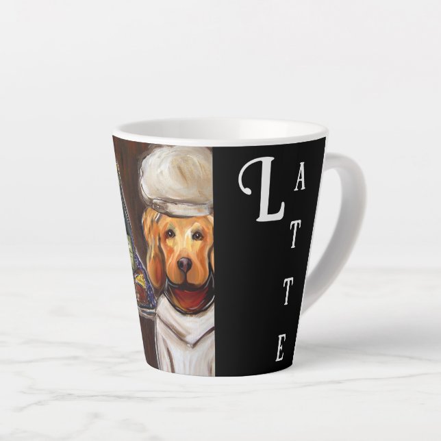 GOLDEN RETRIEVER  LATTE MUG (Right Angle)