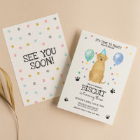 Golden Retriever Lets Pawty Dog Birthday Invite