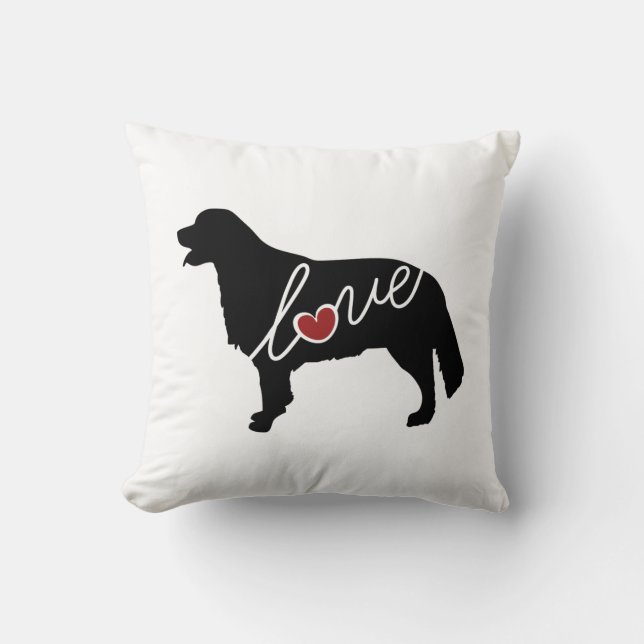 Golden Retriever Love Cushion (Front)