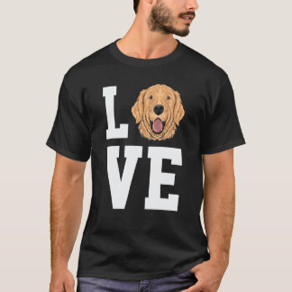 Golden Retriever Love Cute Golden Retriever Dogs T-Shirt