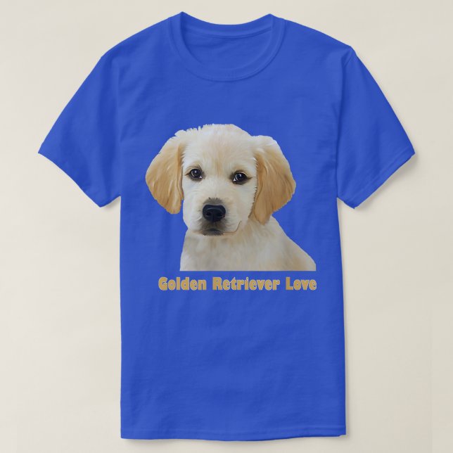 Golden Retriever Love Puppy Favourite  T-Shirt (Design Front)
