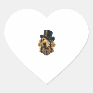 Golden Retriever Lover Dog Golden Retrievers Top H Heart Sticker
