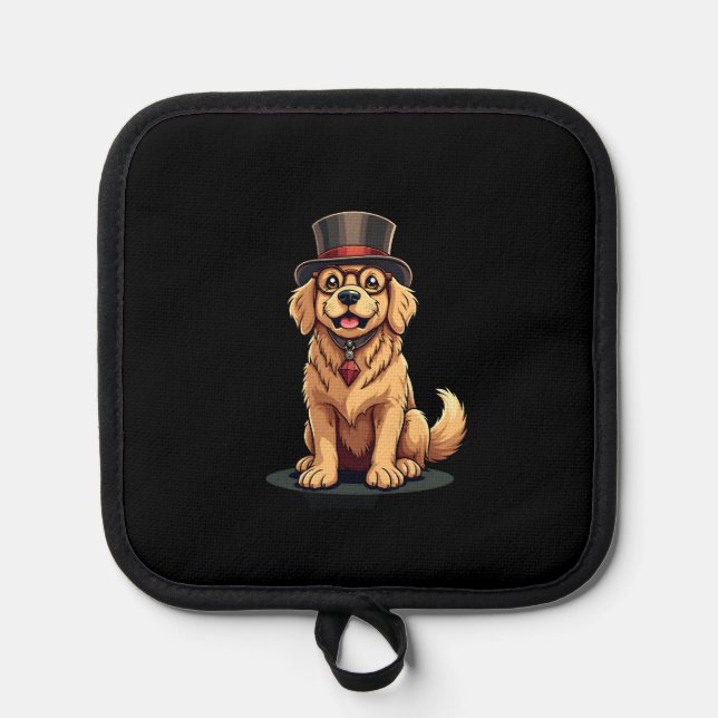 Golden Retriever Lover Dog Golden Retrievers Top H Pot Holder (Front)