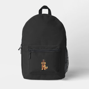 Golden Retriever Lover Dog Golden Retrievers Top H Printed Backpack