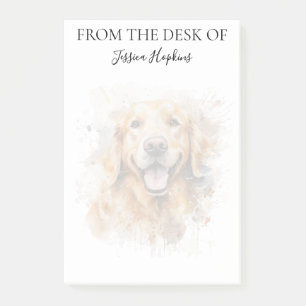 Golden Retriever Lover Monogrammed Notes