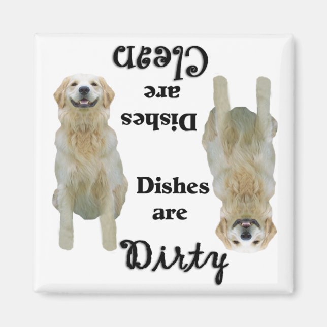 Golden Retriever Lovers Dishwasher Magnet (Front)
