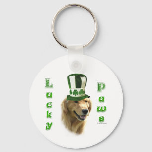 Golden Retriever Lucky Paws Keychain