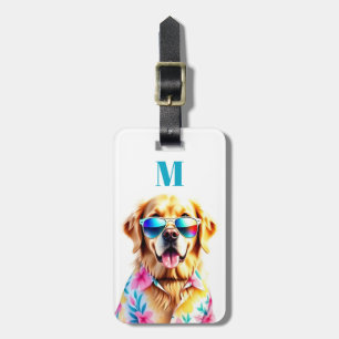 Golden Retriever Luggage Tag