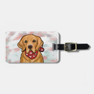 Golden Retriever Luggage Tag