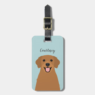 Golden Retriever Luggage Tags