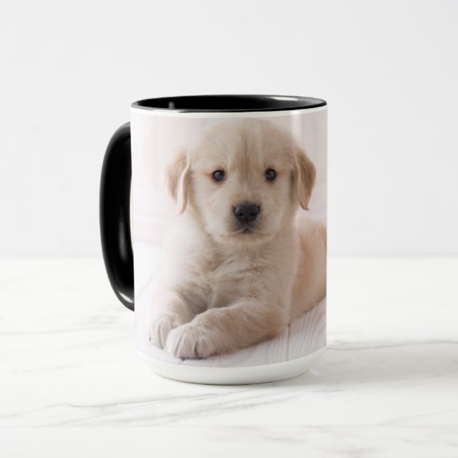 Golden Retriever Lying Down Mug (Front Left)