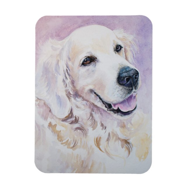 Golden retriever magnet (Vertical)