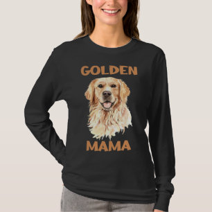 Golden Retriever Mama Baseball ¾ Sleeve T-Shirt