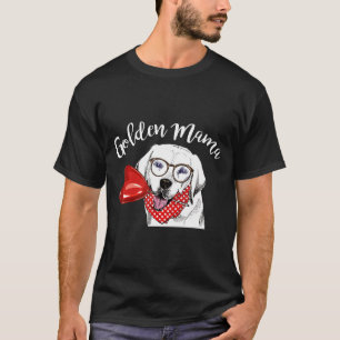 Golden Retriever Mama For Women Mother Dog Pe T-Shirt