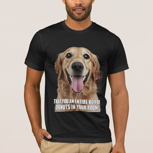 Golden Retriever Meme T-Shirt - Dog-tastic Humour! (Front)