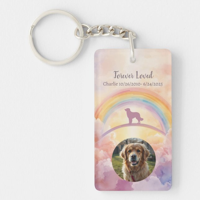 Golden Retriever Memorial Keychain (Front)