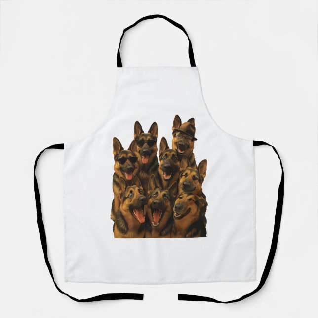 Golden Retriever 'Merica Sunglasses Apron (Front)