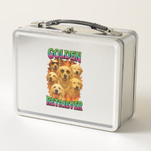 Golden Retriever Metal Lunch Box