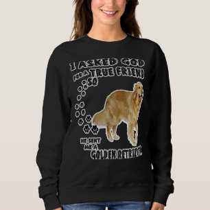 Golden Retriever Mom Dad Costume Cute Sweatshirt