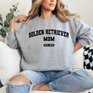 GOLDEN RETRIEVER MOM Dog Mum Custom Birth Year Sweatshirt