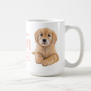 Golden Retriever Mom Gift Watercolor Puppy Dog   Coffee Mug
