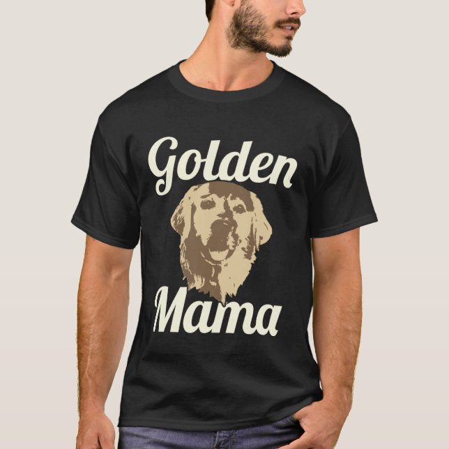 Golden Retriever Mom Golden Mama Dog Cute T-Shirt (Front)