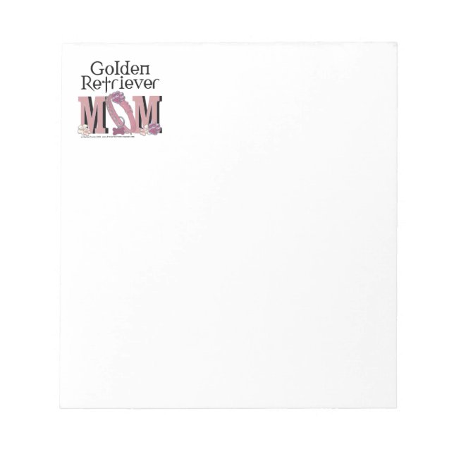 Golden Retriever MOM Notepad (Front)
