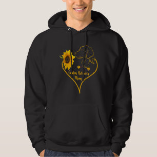 Golden Retriever Mom With Sunflower Dog Lovers Hoodie