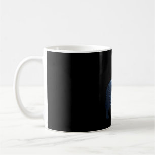 Golden retriever moonlit mountain forest dog coffee mug