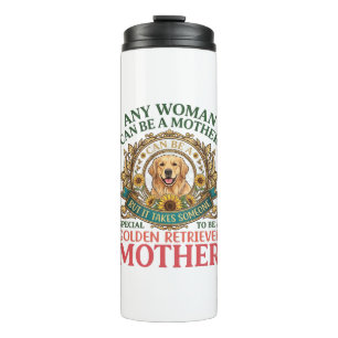 Golden Retriever Mother Dog Sunflowers Bees_1 Thermal Tumbler