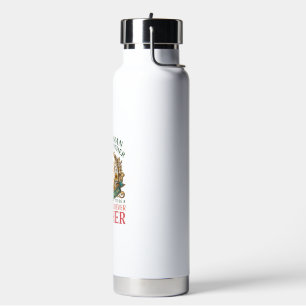 Golden Retriever Mother Dog Sunflowers Bees_1 Water Bottle