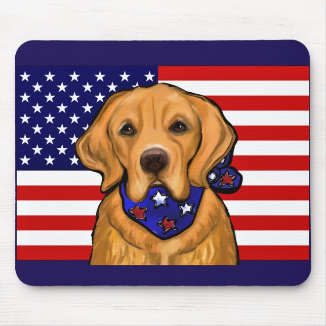 Golden Retriever Mouse Pad (Front)